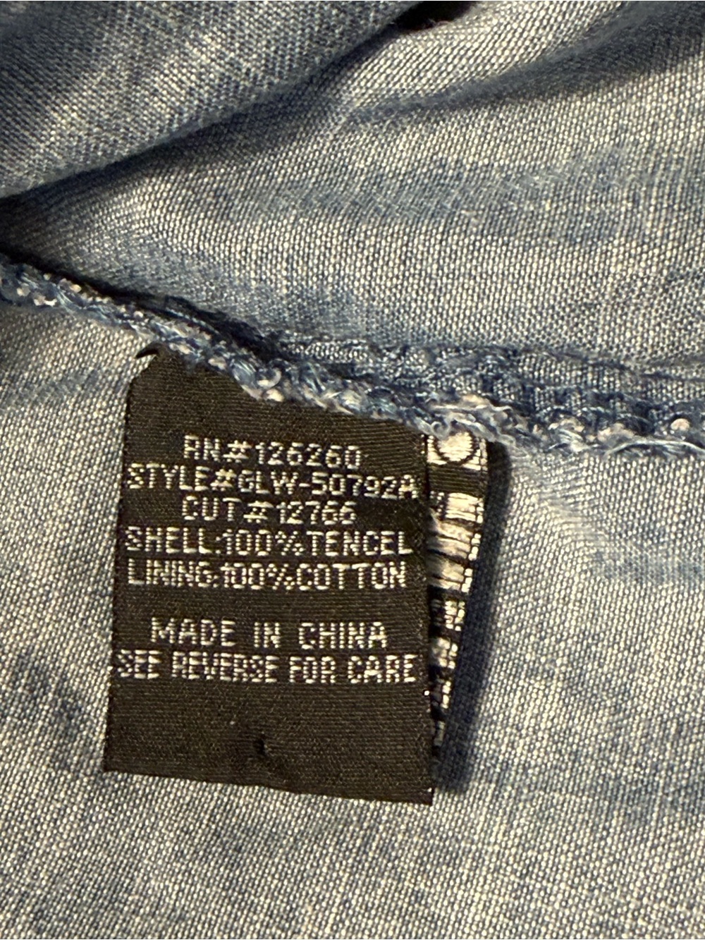 Velvet Heart Bree Tiered Denim Babydoll Shirt Dress - Cotton - Size M - Picture 8 of 10